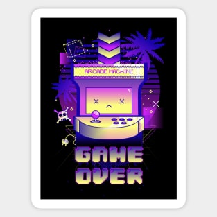 Arcade Game Over Sticker